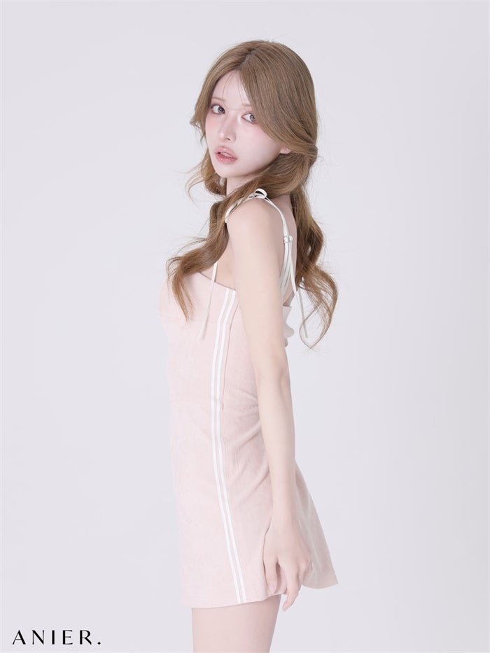 ROBE de FLEURS anier.ROBE ローブドフルール アニエルローブ 【XSサイズあり】sports×mode mix dress（anier4076） fm-anier4076-c