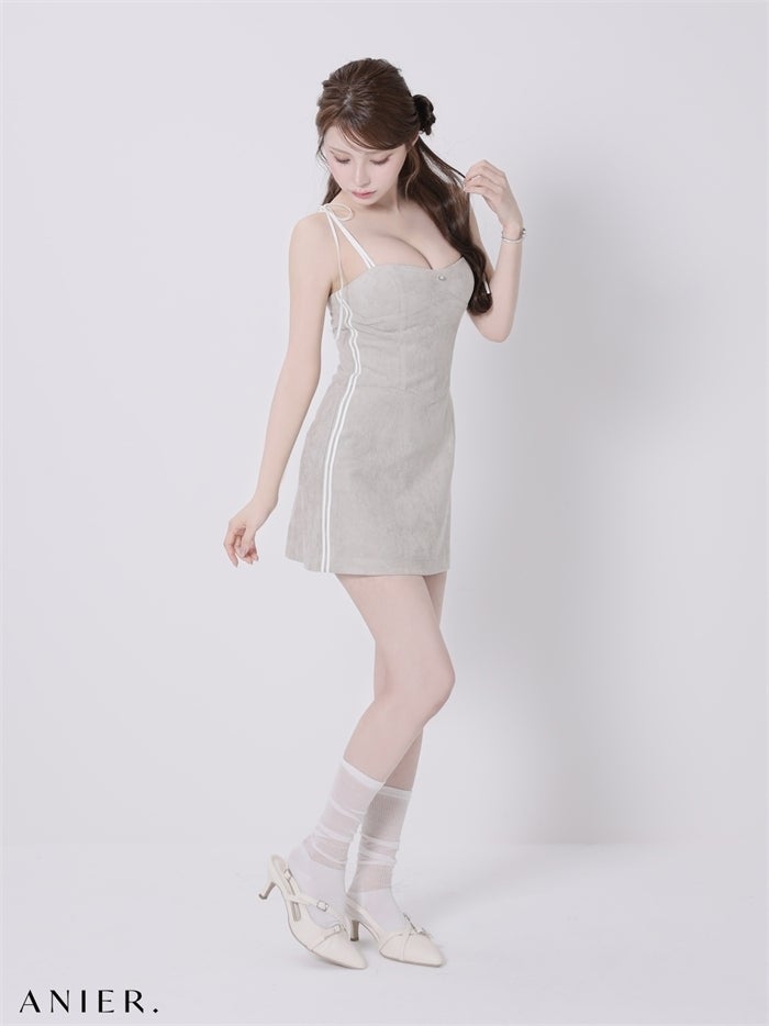 ROBE de FLEURS anier.ROBE ローブドフルール アニエルローブ 【XSサイズあり】sports×mode mix dress（anier4076） fm-anier4076