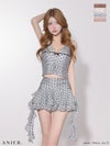 ROBE de FLEURS anier.ROBE ローブドフルール アニエルローブ 【XSサイズあり】 sheer dot frill setup dress fm-anier4074-c