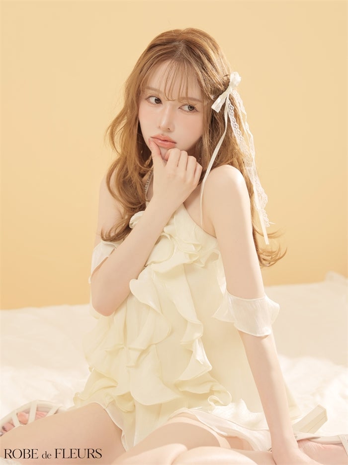 ROBE de FLEURS ローブドフルール 【XSサイズあり】 ローズモチーフ