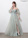 【5月下旬頃入荷予定】JEAN MACLEAN IRMA イルマ スパンコール/ロングスリーブ/ロングドレス ir61123-c