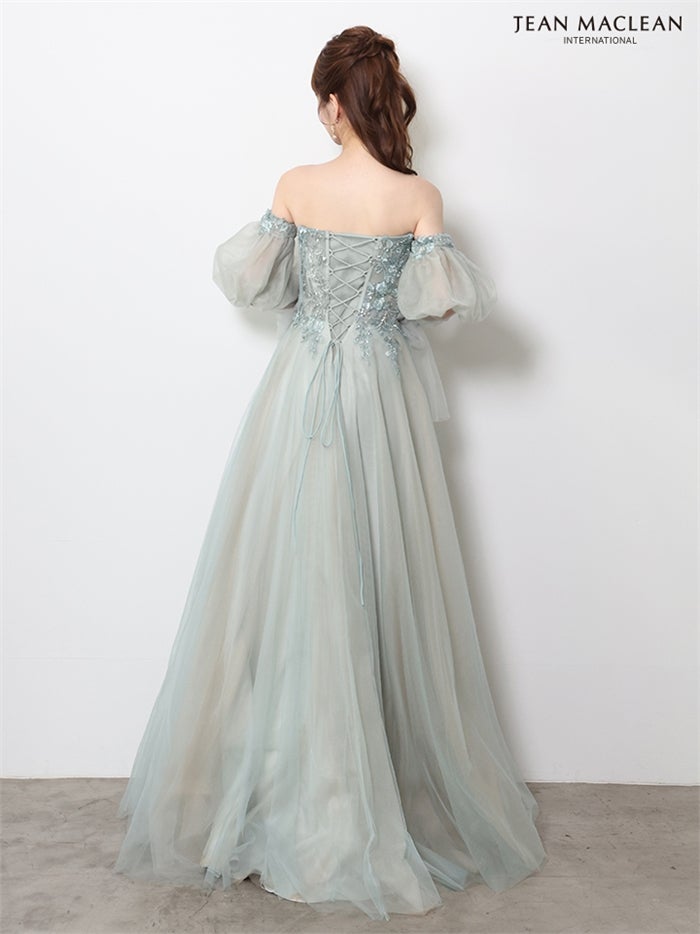 【5月下旬頃入荷予定】JEAN MACLEAN IRMA イルマ スパンコール/ロングスリーブ/ロングドレス ir61123-c