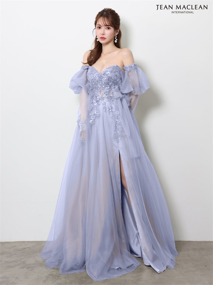 【5月下旬頃入荷予定】JEAN MACLEAN IRMA イルマ スパンコール/ロングスリーブ/ロングドレス ir61123-c