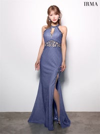 【5月下旬頃入荷予定】JEAN MACLEAN ラメニット/ホルター/LongDress/ロングドレス ir61141-c