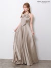 【5月下旬頃入荷予定】JEAN MACLEAN サテン/リボン付き/ロングドレスir61147-c