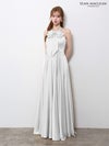 【5月下旬頃入荷予定】JEAN MACLEAN サテン/リボン付き/ロングドレスir61147-c