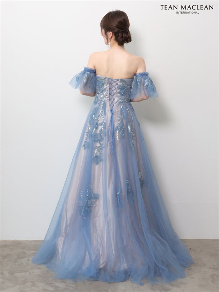 【5月下旬頃入荷予定】JEAN MACLEAN JEAN MACLEAN ベア/プリンセス/パフスリーブ付き/レース/ロングドレス ir61150-c