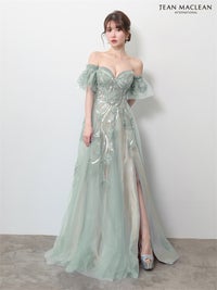 【5月下旬頃入荷予定】JEAN MACLEAN JEAN MACLEAN ベア/プリンセス/パフスリーブ付き/レース/ロングドレス ir61150-c