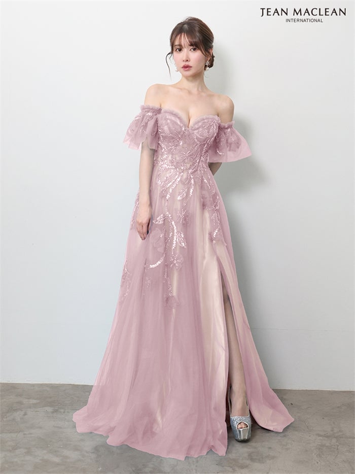 【5月下旬頃入荷予定】JEAN MACLEAN JEAN MACLEAN ベア/プリンセス/パフスリーブ付き/レース/ロングドレス ir61150-c