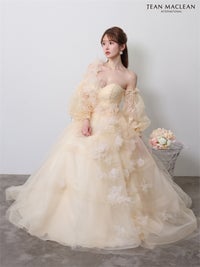 【5月下旬頃入荷予定】JEAN MACLEAN JEAN MACLEAN ベア/プリンセス/パフスリーブ付き/レース/ロングドレス ir61151-c