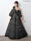 【5月下旬頃入荷予定】JEAN MACLEAN JEAN MACLEAN ベア/プリンセス/パフスリーブ付き/レース/ロングドレスir61151-c