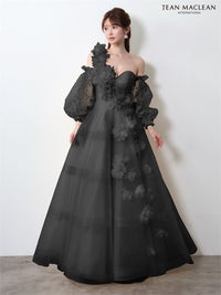 【5月下旬頃入荷予定】JEAN MACLEAN JEAN MACLEAN ベア/プリンセス/パフスリーブ付き/レース/ロングドレス ir61151-c