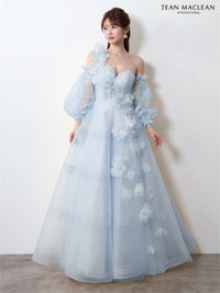 【5月下旬頃入荷予定】JEAN MACLEAN JEAN MACLEAN ベア/プリンセス/パフスリーブ付き/レース/ロングドレス ir61151-c