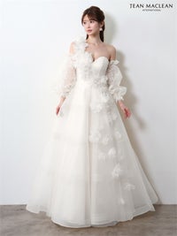 【5月下旬頃入荷予定】JEAN MACLEAN JEAN MACLEAN ベア/プリンセス/パフスリーブ付き/レース/ロングドレス ir61151-c