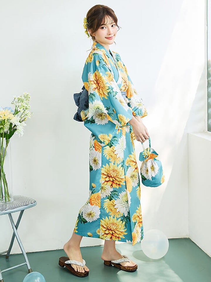 【4点セット】Malymoon マリームーン 淡黄菊ニュアンス2way浴衣 mlyk-26-10332【4点セット】Malymoon マリームーン 淡黄菊ニュアンス2way浴衣 mlyk-26-10332