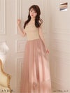 ROBE de FLEURS anier.ROBE ローブドフルール アニエルローブ 【XSサイズあり】chic corset couture long dress fm-anier4071-c
