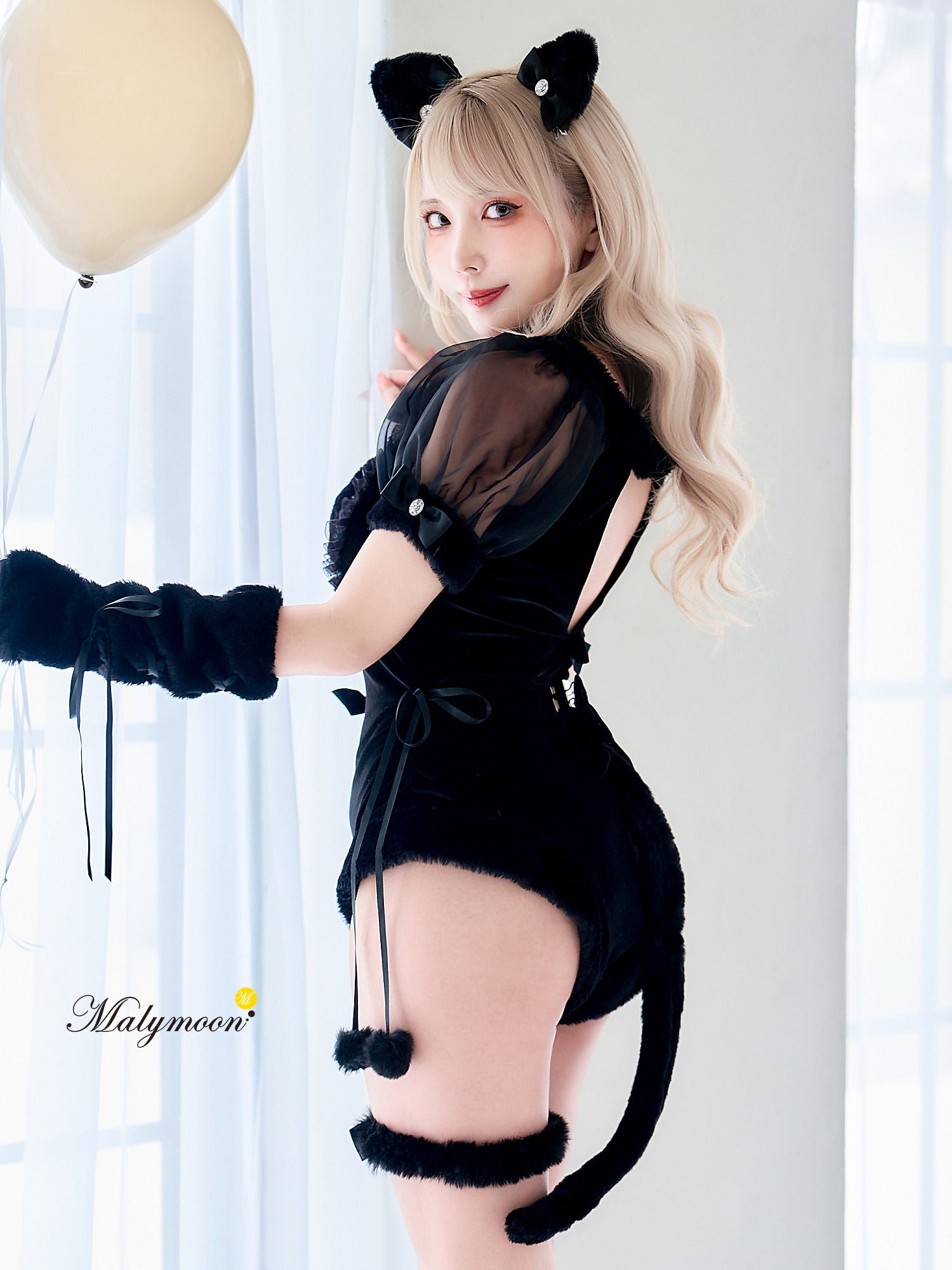 【8点セット】Malymoon ベルベットキャットレオタード mlcs25013
