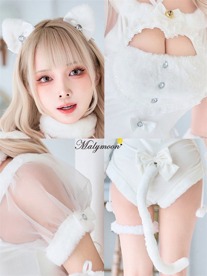 【8点セット】Malymoon ベルベットキャットレオタード mlcs25013