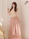 ROBE de FLEURS anier.ROBE ローブドフルール アニエルローブ 【XSサイズあり】chic corset couture long dress fm-anier4071