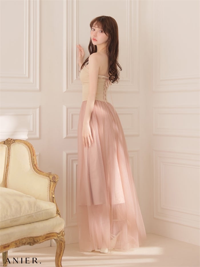 ROBE de FLEURS anier.ROBE ローブドフルール アニエルローブ 【XSサイズあり】chic corset couture long dress fm-anier4071