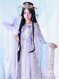 【10点セット】紫煙｜中国コスプレ・漢服衣装 天女 ラベンダー vcsot-26013-1