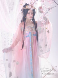 【10点セット】蜜桃｜中国コスプレ・漢服衣装 天女 ピンク vcsot-26013-2