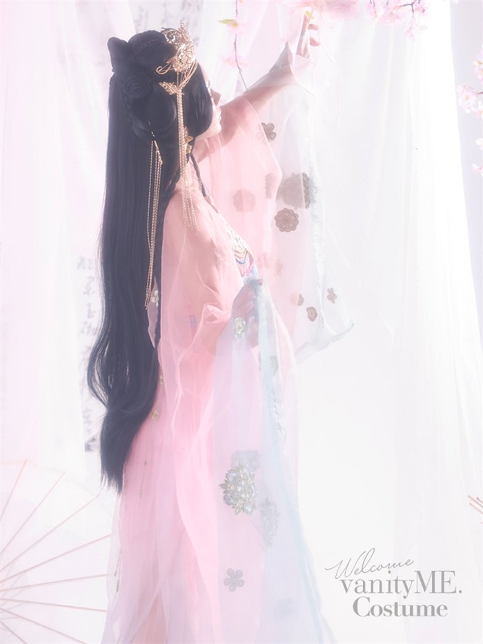 【10点セット】蜜桃｜中国コスプレ・漢服衣装 天女 ピンク vcsot-26013-2
