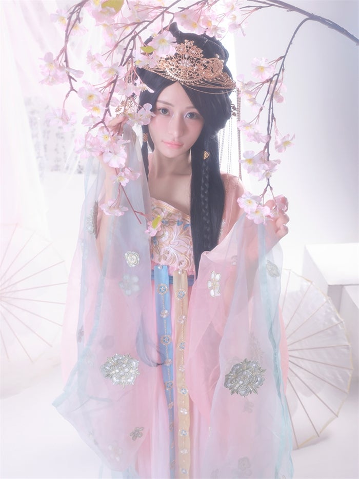 【10点セット】蜜桃｜中国コスプレ・漢服衣装 天女 ピンク vcsot-26013-2
