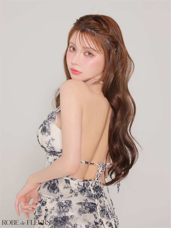 ROBE de FLEURS ローブドフルール 【XSサイズあり】シフォンフラワー