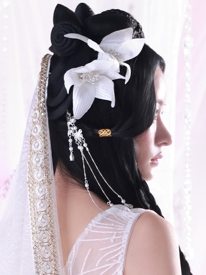 漢服コスプレ 髪飾り 花 フラワー ヘッドピース中国風小物 vcsit-26022-ja