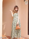 【XS～Lサイズあり】 Flower bear long dress VC4678-c