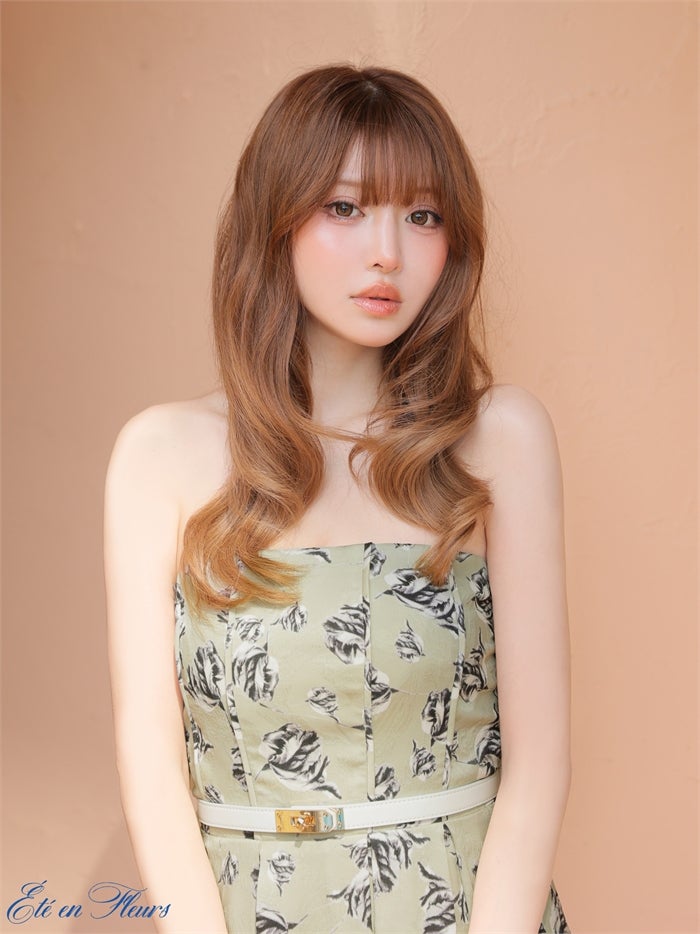 【XS～Lサイズあり】 Flower bear long dress VC4678-c