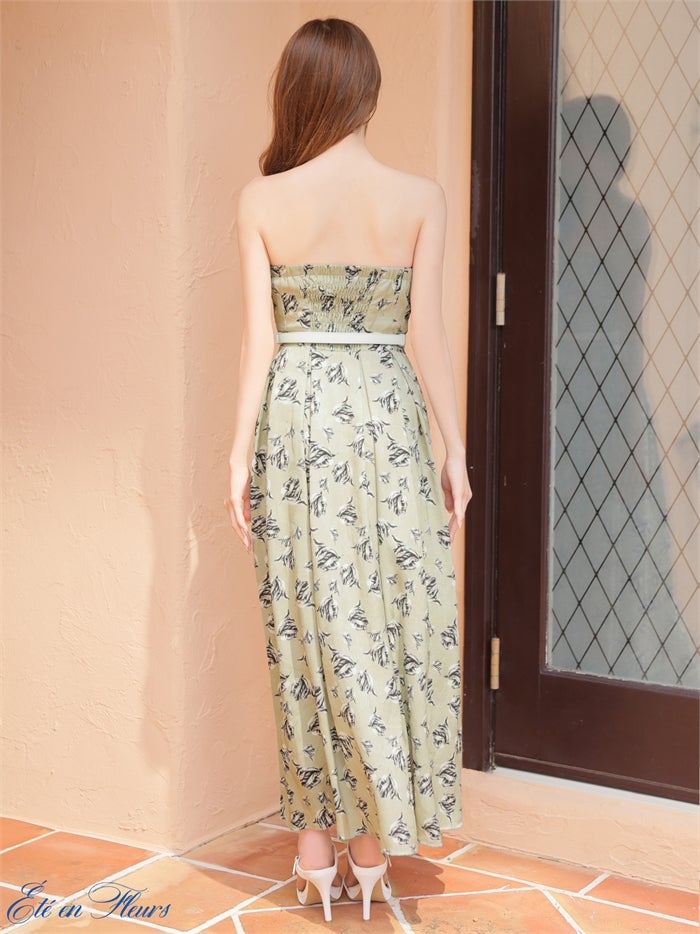 6月下旬頃入荷予定】 【XS～Lサイズあり】 Flower bear long dress