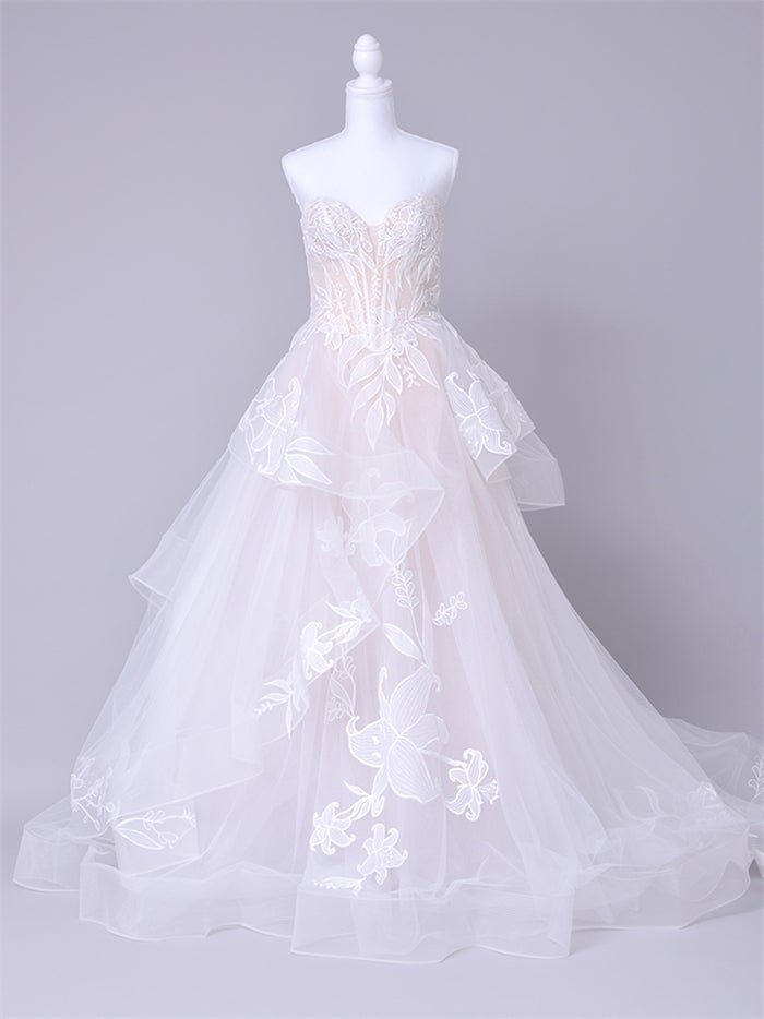 vanityME.couture. バニティーミークチュール Lys Blanc Couture リス・ブラン・クチュール ロングドレス ホワイト 白 リリー フリル プリンセス バースデー vctr-l-vvl059