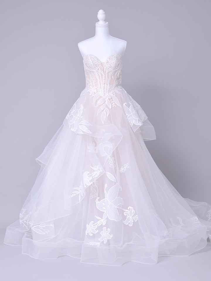vanityME.couture. バニティーミークチュール Lys Blanc Couture リス・ブラン・クチュール ロングドレス ホワイト 白 リリー フリル プリンセス バースデー vctr-l-vvl059