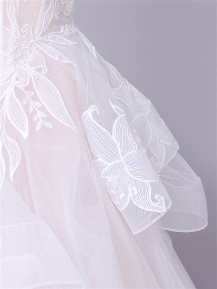 vanityME.couture. バニティーミークチュール Lys Blanc Couture リス・ブラン・クチュール ロングドレス ホワイト 白 リリー フリル プリンセス バースデー vctr-l-vvl059
