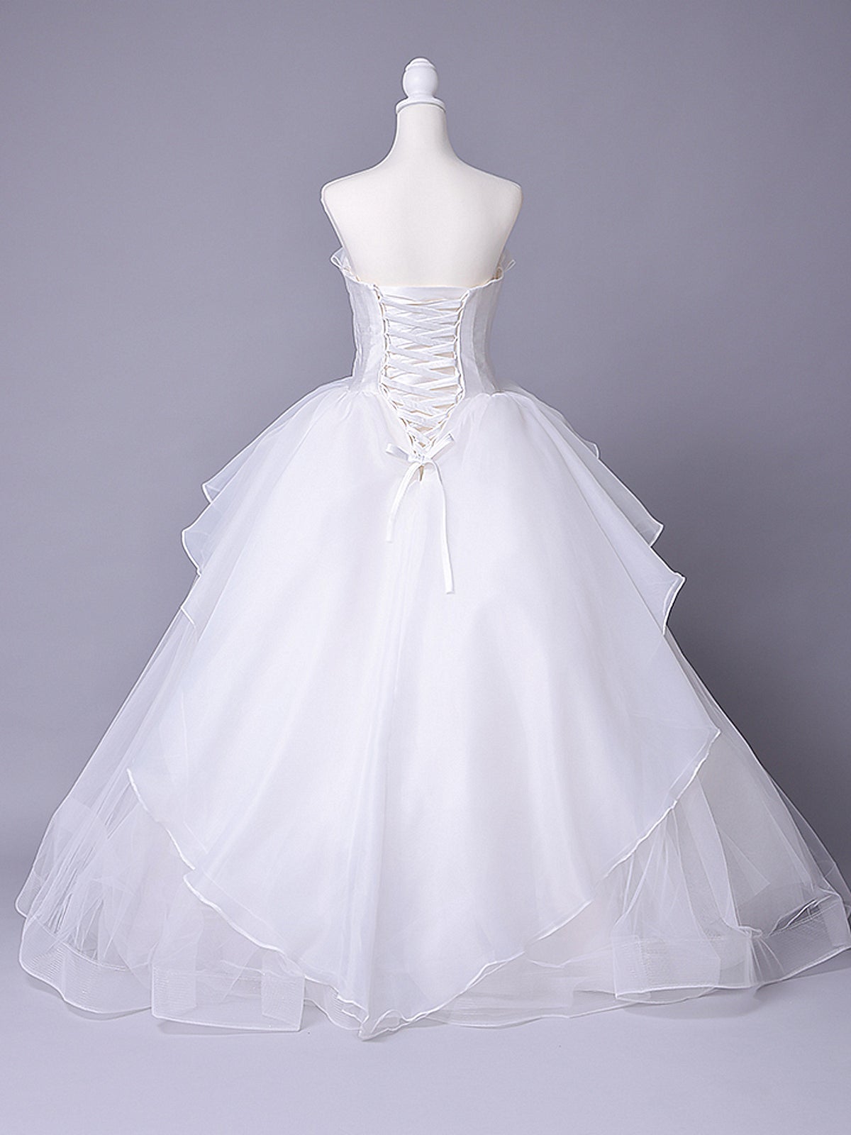 vanityME.couture. バニティーミークチュール Blanc Fleur Couture ブラン・フルール・クチュール ロングドレス ホワイト 白 フリル オーガンジー バースデー vctr-c-8665