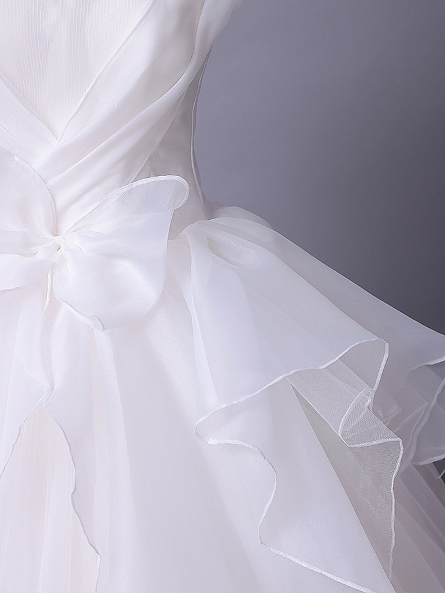 vanityME.couture. バニティーミークチュール Blanc Fleur Couture ブラン・フルール・クチュール ロングドレス ホワイト 白 フリル オーガンジー バースデー vctr-c-8665