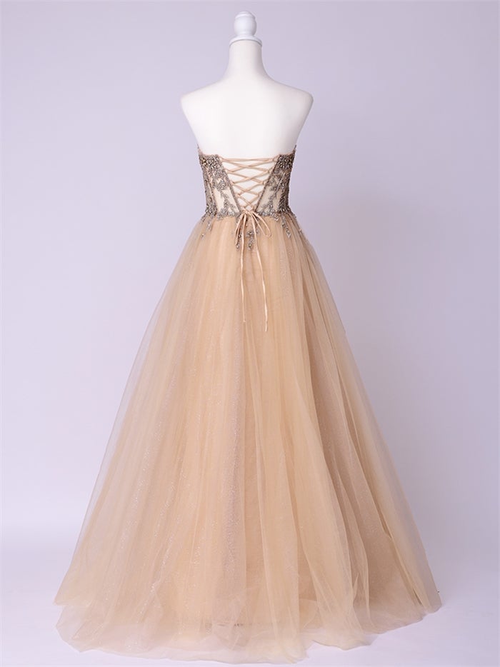 vanityME.couture. バニティーミークチュール Lumiere Bijou Couture リュミエール・ビジュー・クチュール ロングドレス シャンパンゴールド ビジュー バースデー vctr-l-cd721-1