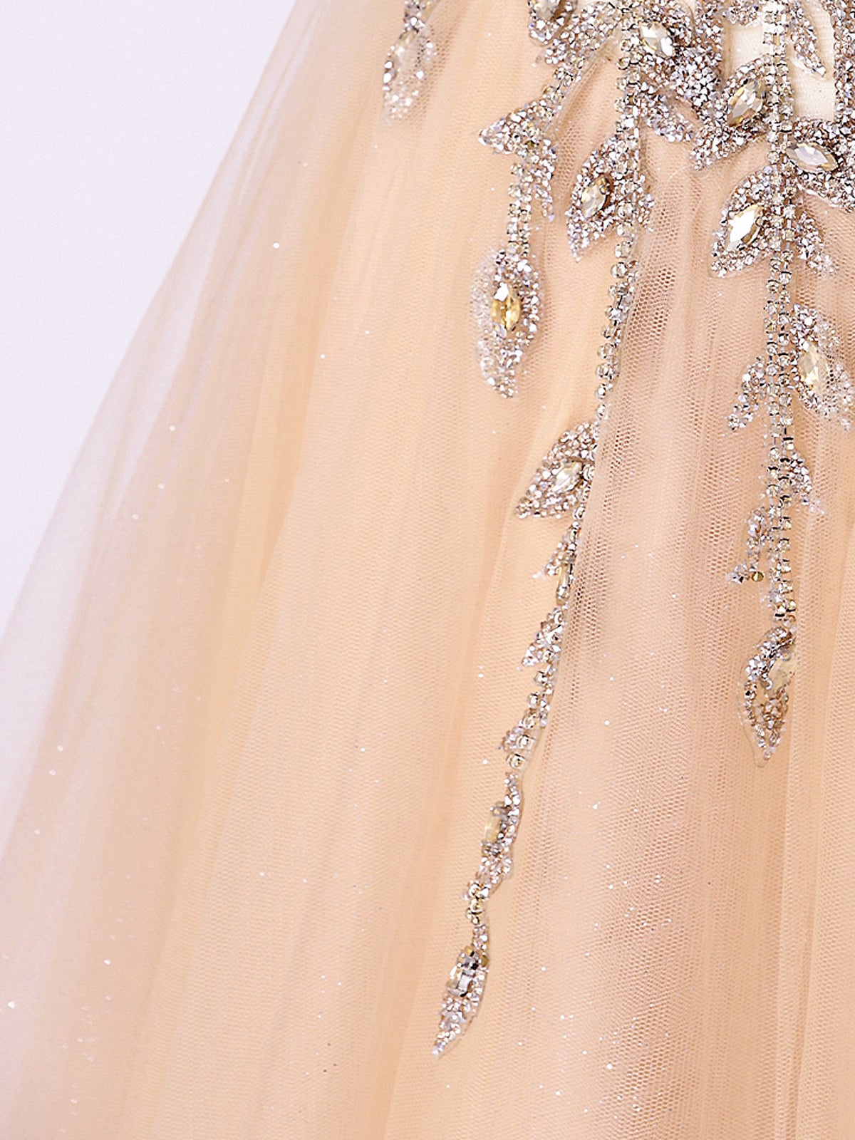vanityME.couture. バニティーミークチュール Lumiere Bijou Couture リュミエール・ビジュー・クチュール ロングドレス シャンパンゴールド ビジュー バースデー vctr-l-cd721-1