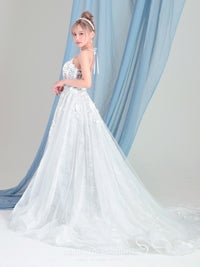 vanityME.couture. バニティーミークチュール Jardin Blanc Couture ジャルダン・ブラン・クチュール ロングドレス オフホワイト 白 フラワー レース バースデー vctr-l-cd857w