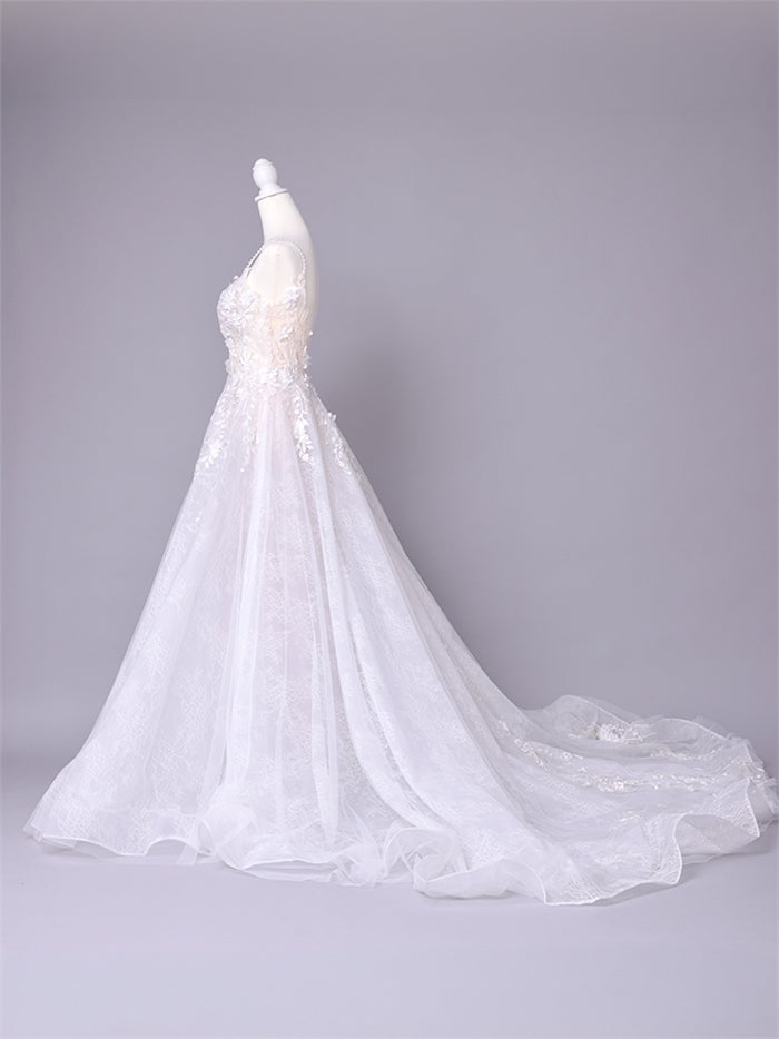 vanityME.couture. バニティーミークチュール Jardin Blanc Couture ジャルダン・ブラン・クチュール ロングドレス オフホワイト 白 フラワー レース バースデー vctr-l-cd857w