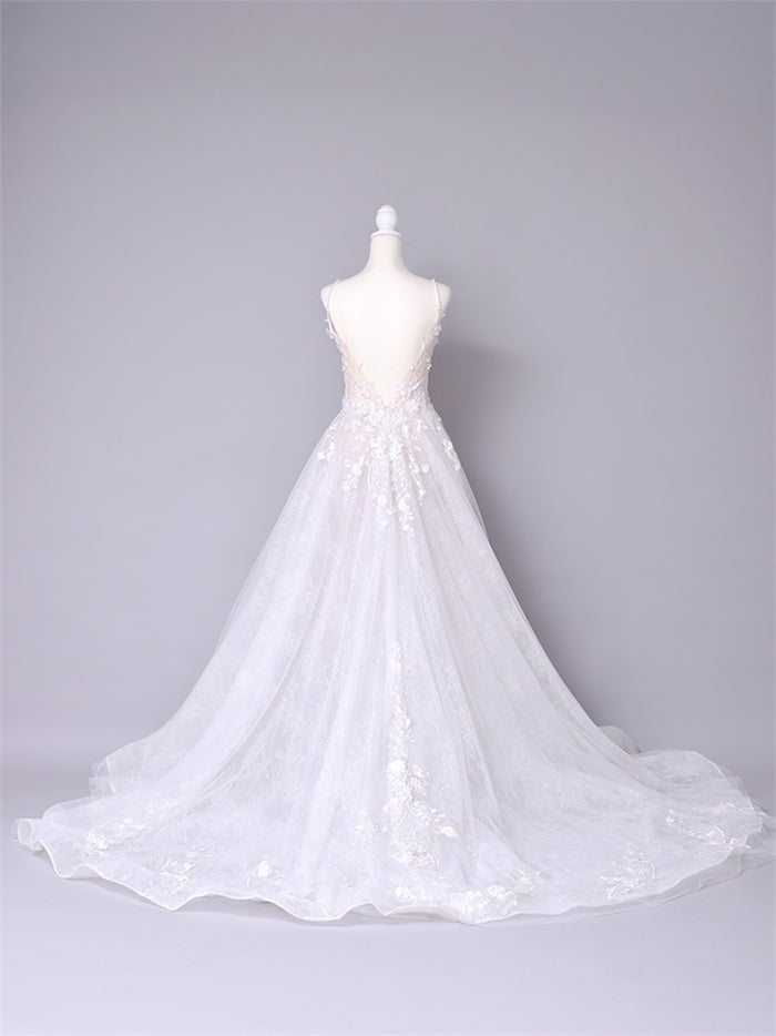 vanityME.couture. バニティーミークチュール Jardin Blanc Couture ジャルダン・ブラン・クチュール ロングドレス オフホワイト 白 フラワー レース バースデー vctr-l-cd857w