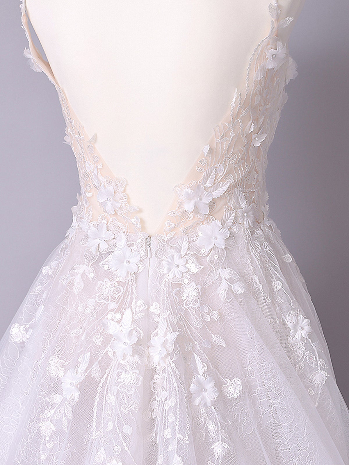 vanityME.couture. バニティーミークチュール Jardin Blanc Couture ジャルダン・ブラン・クチュール ロングドレス オフホワイト 白 フラワー レース バースデー vctr-l-cd857w