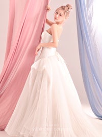 vanityME.couture. バニティーミークチュール Neige Tulle Couture ネージュ・チュール・クチュール ロングドレス ホワイト 白 チュール プリーツ プリンセス バースデー vctr-c-19016