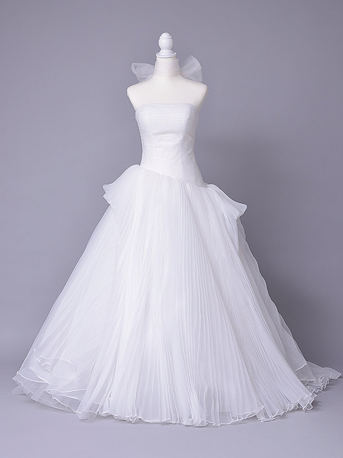 vanityME.couture. バニティーミークチュール Neige Tulle Couture ネージュ・チュール・クチュール ロングドレス ホワイト 白 チュール プリーツ プリンセス バースデー vctr-c-19016