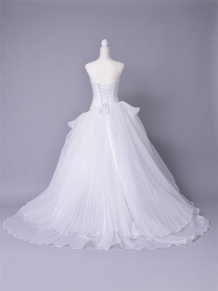 vanityME.couture. バニティーミークチュール Neige Tulle Couture ネージュ・チュール・クチュール ロングドレス ホワイト 白 チュール プリーツ プリンセス バースデー vctr-c-19016