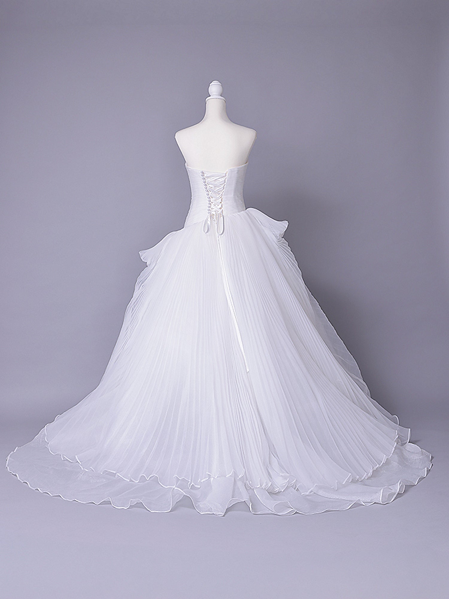 vanityME.couture. バニティーミークチュール Neige Tulle Couture ネージュ・チュール・クチュール ロングドレス ホワイト 白 チュール プリーツ プリンセス バースデー vctr-c-19016