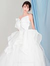 vanityME.couture. バニティーミークチュール Blanc Ruban Couture ブラン・リュバン・クチュール ロングドレス ホワイト 白 ビッグリボン フリル バースデー vctr-c-783