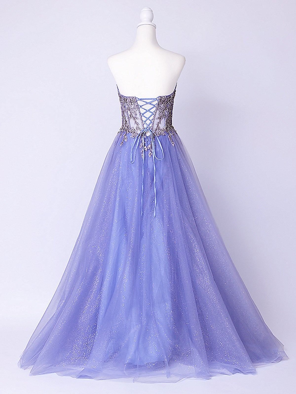 vanityME.couture. バニティーミークチュール Lumiere Bijou Couture リュミエール・ビジュー・クチュール ロングドレス ブルー 青紫 ビジュー バースデー vctr-l-cd721-2